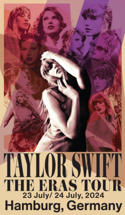 Taylor Swift The Eras Tour Hamburg, Germany Poster