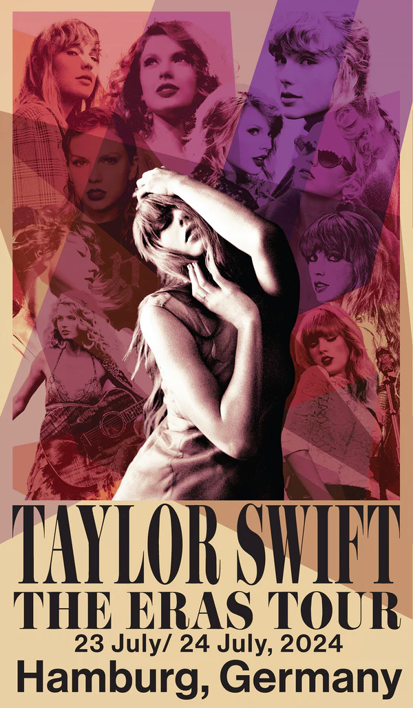 Taylor Swift The Eras Tour Hamburg, Germany Poster