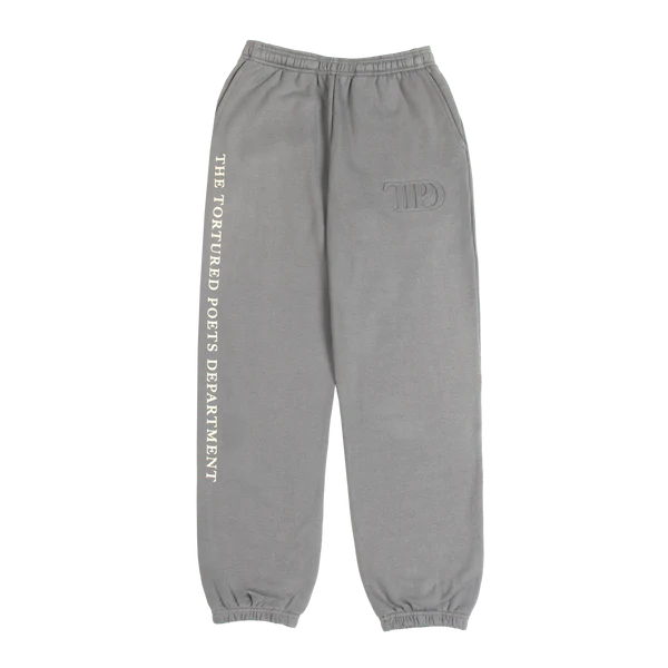 TTPD Gray Embossed Sweatpants