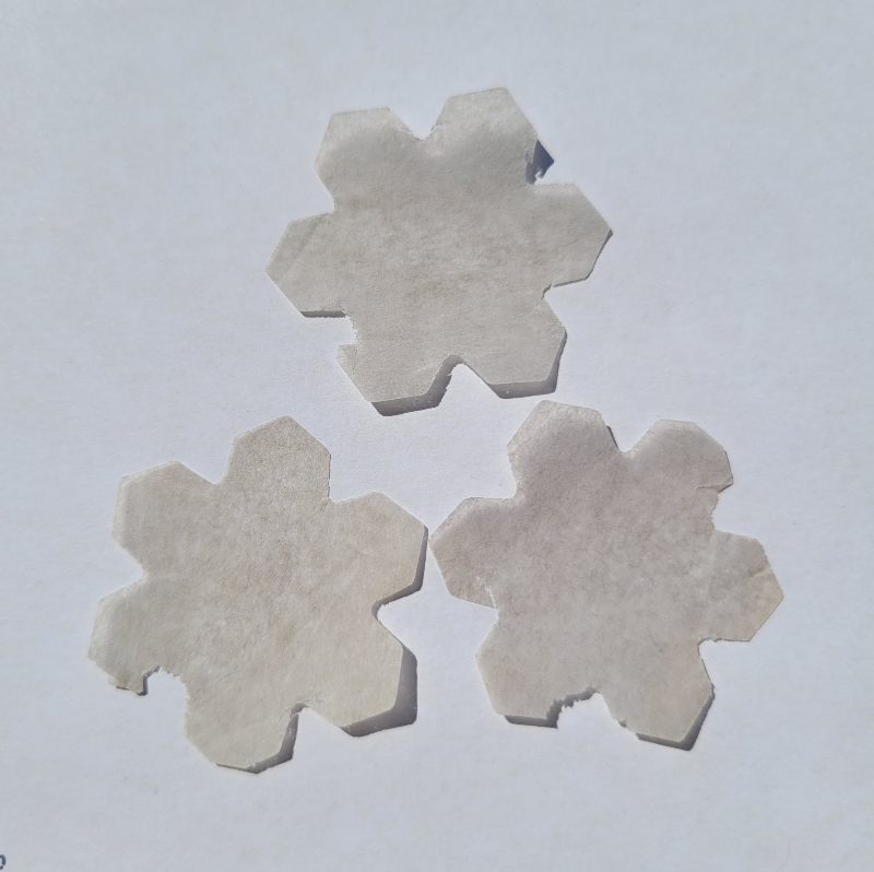 Grey Christmas Tree Farm Snowflake Confetti