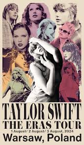 Taylor Swift The Eras Tour Warsaw, Poland Poster