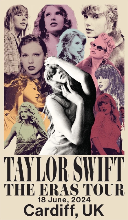 Taylor Swift | The Eras Tour Cardiff, UK Poster