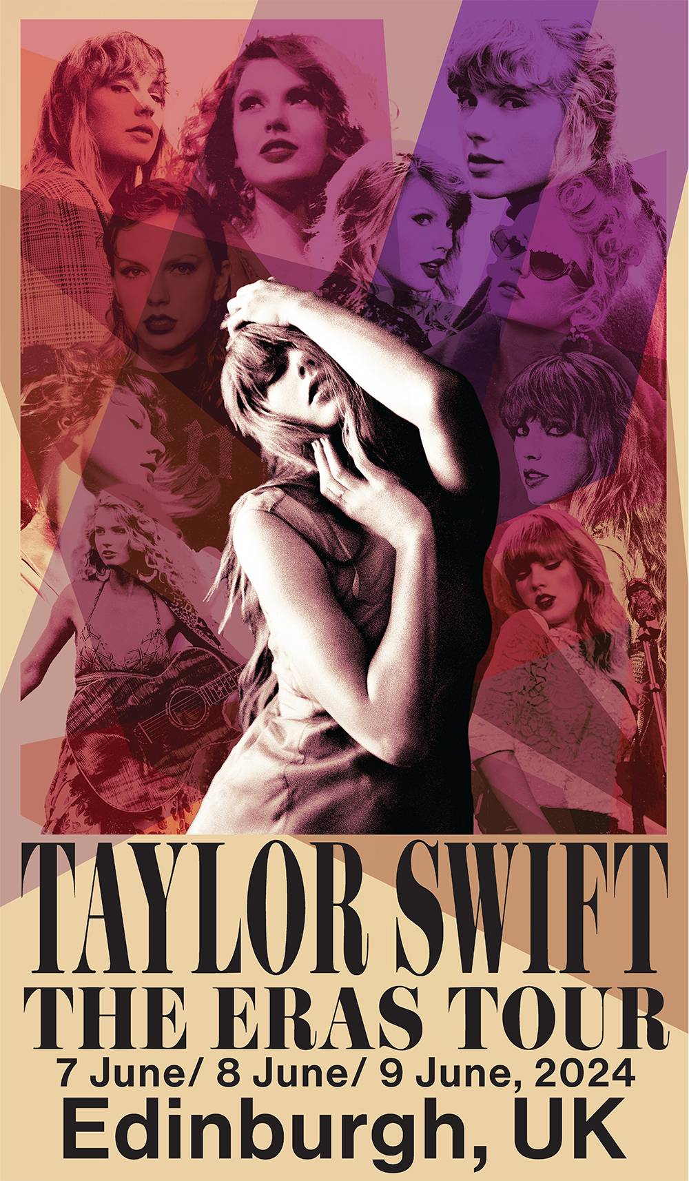 Taylor Swift The Eras Tour Edinburgh, UK Poster